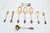 Serving Cutlery Set in Gold-Plated Silver with Shells, Set of 9 For Sale - Image 6 of 6