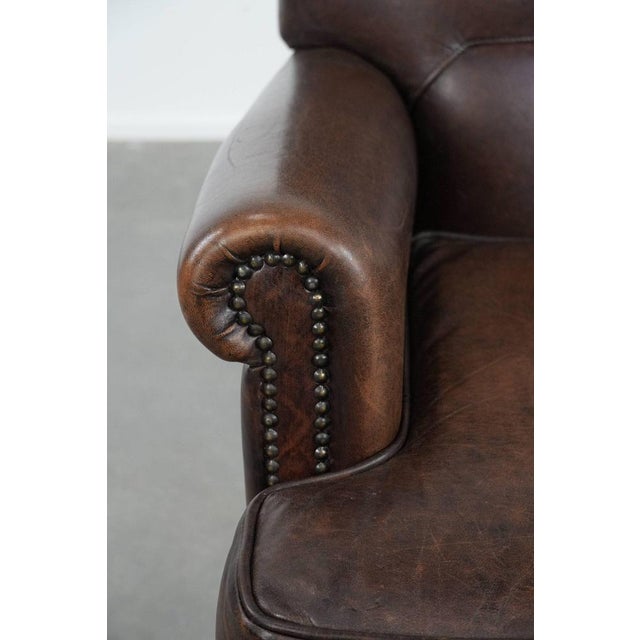 Club Chair in Sheepskin Leather For Sale - Image 10 of 15