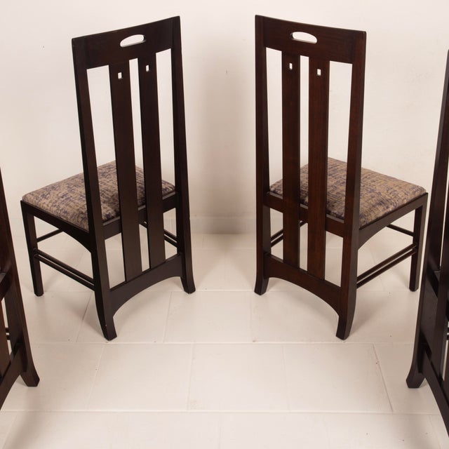 Ash Wood Ingram Low Chairs by Charles Rennie Mackintosh for Cassina, 1980, Set of 4 For Sale - Image 13 of 18