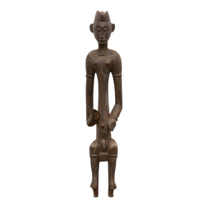 52" Seated Senufo African Guardian Figure