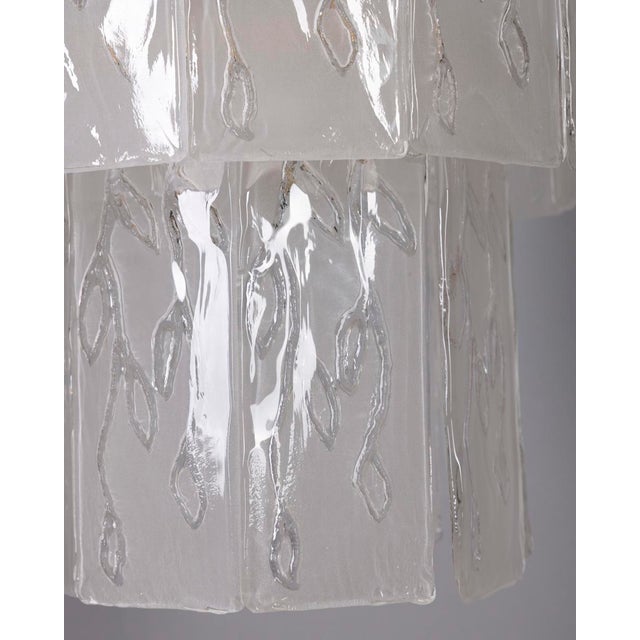 Mid-Century Modern Vintage Italian Murano Glass Chandelier, 1960s For Sale - Image 3 of 11
