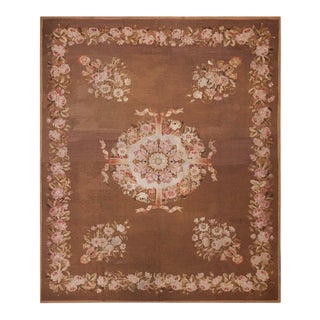 Early 19th Century French Empire Aubusson Carpet ( 8' X 9'3" - 245 X 282 ) For Sale