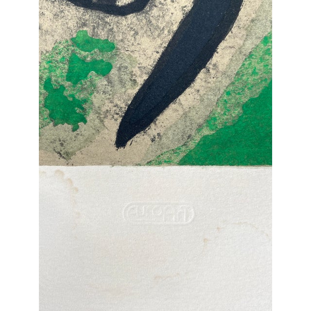 Paper Joan Miro, Oiseau dans un Paysage, 1960s, Lithograph For Sale - Image 7 of 17