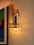 Two wall sconces in metal, cut glass, and orange plastic. in excellent condition – no damage. 1970s. fully functional....