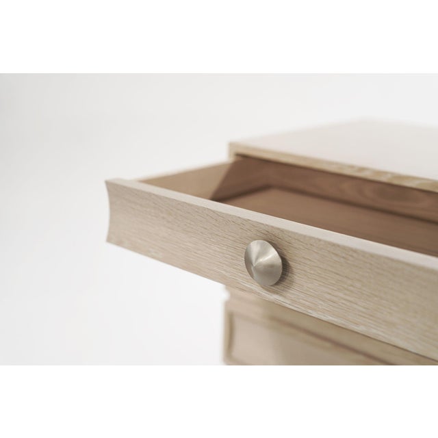 Stacked Commodes in Limed Oak - a Pair For Sale - Image 13 of 18