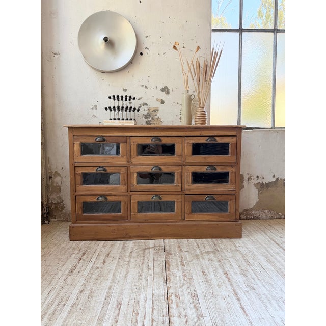Walnut Seed Merchant Sideboard, 1950 For Sale - Image 11 of 18