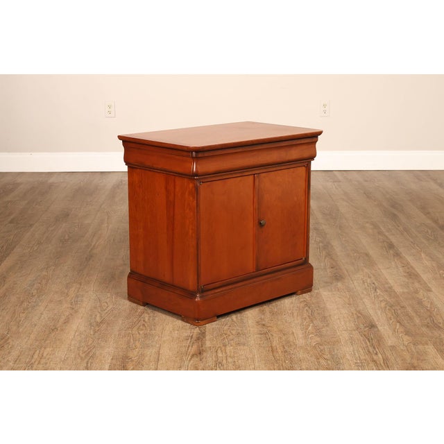French French Louis Philippe Style Cherry Nightstand For Sale - Image 3 of 18