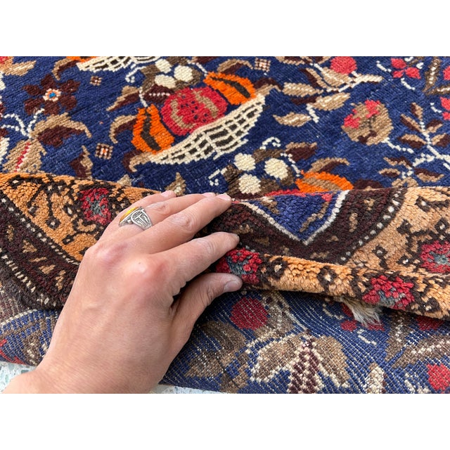 Hand-Knotted Baluchi Tree of Life Pictorial Prayer Wool Area Rug - 2'11" X 5'4" For Sale - Image 11 of 12