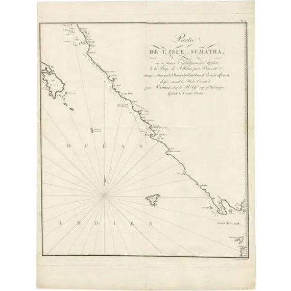 Antique Map of Sumatra by Tardieu, 1811 For Sale