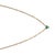 Early 21st Century Emerald Heart Minimalist Gold Necklace For Sale - Image 5 of 9