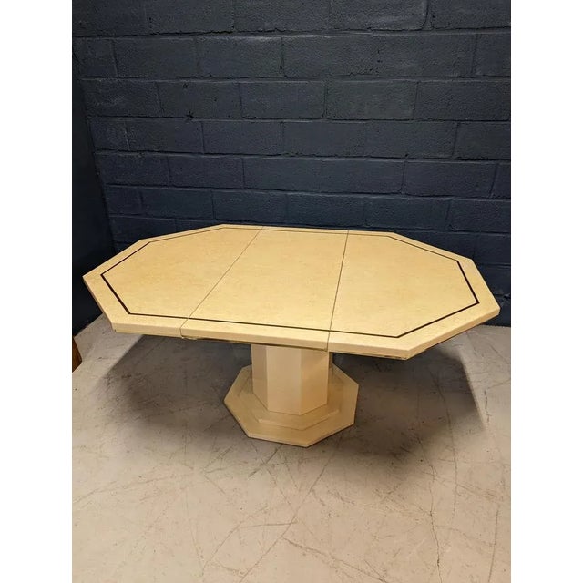 White Lacquer Table by Eric Maville For Sale - Image 5 of 8