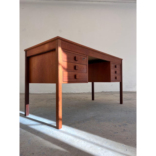 Teak Desk from Domino Møbler, 1960s For Sale - Image 11 of 11
