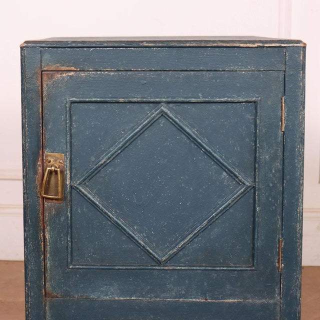 Small late 19th C Swedish painted bedside cabinet. 1890 Dimensions:W: 39cm (15.4")H: 70cm (27.6")D: 36cm (14.2") This...