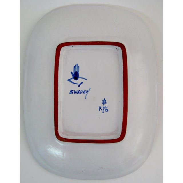 Mid-Century Modern Stig Lindberg for Gustavsberg Plate For Sale - Image 3 of 3