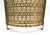 Mid 20th Century Vintage Hollywood Regency Pierced Gilt Metal Wastebasket With Clear Liner For Sale - Image 5 of 12