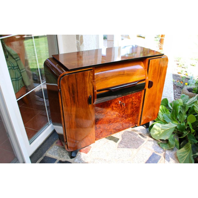 Wood Mid-Century Modern Bar Cabinet For Sale - Image 7 of 10