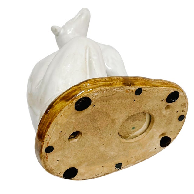 Mid-Century European Pottery Whippet Figurines - A Pair For Sale - Image 9 of 12