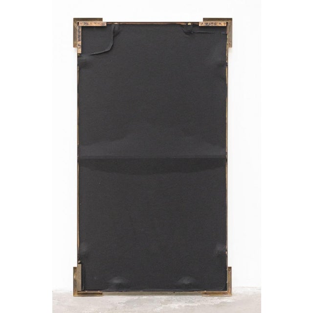 Vintage Mirror with Gold Brass Frame, 1960s For Sale - Image 4 of 7