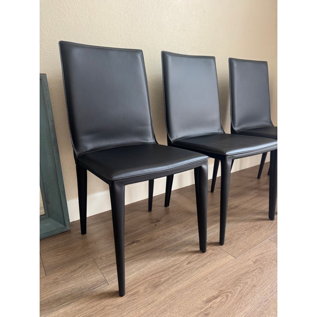 2020s DWR Bottega Side Chairs Black by Fauciglietti and Bianchi For Sale - Image 5 of 11