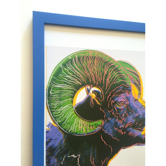 Andy Warhol Estate Vintage 1989 Endangered Species Framed