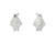 Lovely Whimsical 14K White Gold Diamond Penguin Earrings. Metal: 14K White Gold Gemstones: Numerous Round Diamonds - Total...