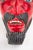 1980s Large Vintage Hand Carved Red Diablo Costume Mask With Beard & Blue Feathers For Sale - Image 5 of 18