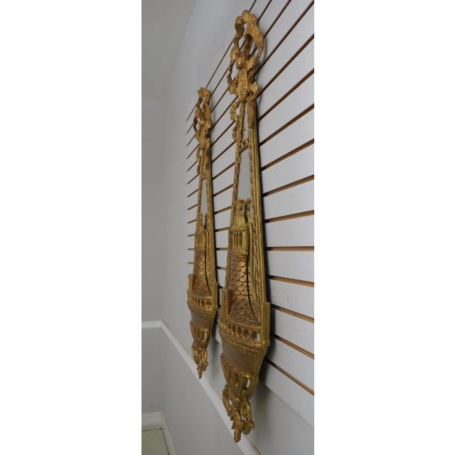 Age: Approx: 60 Years Old Details: Ribbon Carved Tops Stunning Decorative Wall Mirrors Condition: Excellent Condition -...