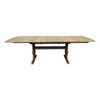 Ercol Grand Refectory Dining Table, 1990s, Set of 4 For Sale
