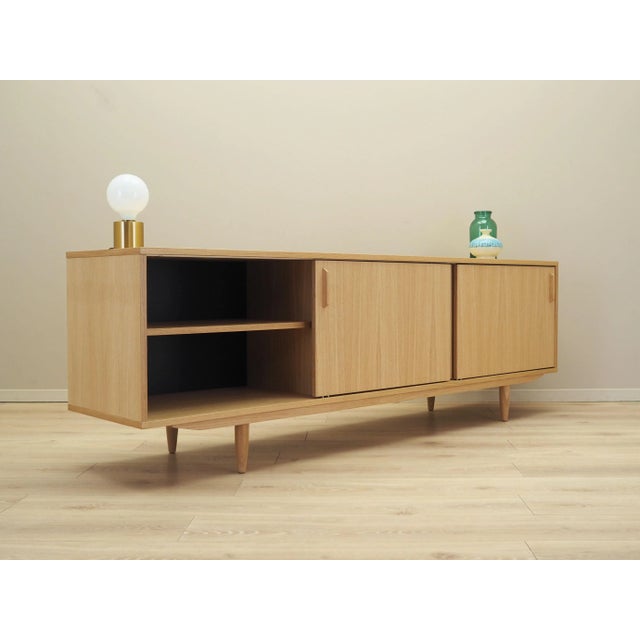 Wood Scandinavian Blonde Oak Sideboard For Sale - Image 7 of 12