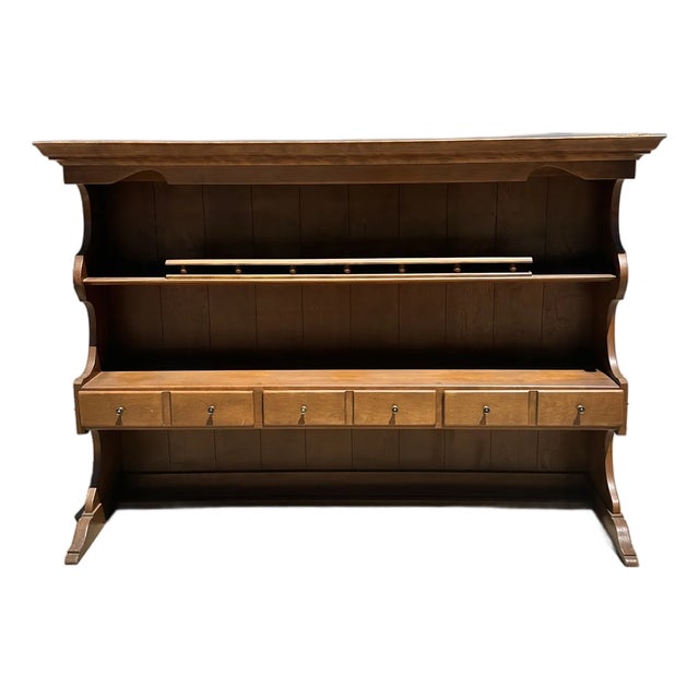 Vintage 1960s Ethan Allen by Baumritter Solid Maple Hutch – Early American Collection For Sale