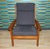 High-quality, sturdy danish design armchair, high-back chair, ideal tv chair design classic of the 60s/70s elegant teak...