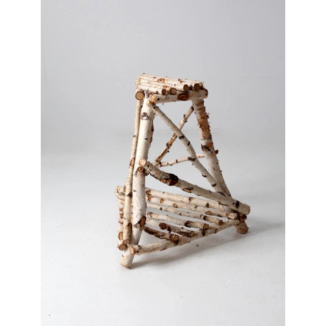 Vintage Birch Bark Table For Sale - Image 9 of 12
