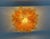 Murano Murano Ceiling Lamp, 32 Amber Felci Glasses For Sale - Image 4 of 10