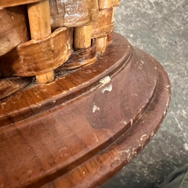 Rude Osolnik Danish American Modern Woven Wastebasket For Sale - Image 12 of 12