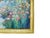 Wood Mid 20th Century Framed Oil Painting Impressionist Courtyard Scenic Garden With Seaside View For Sale - Image 7 of 8