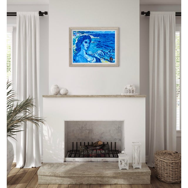 The Blue Hour Mosaic - Original Seascape in Oil For Sale - Image 14 of 14
