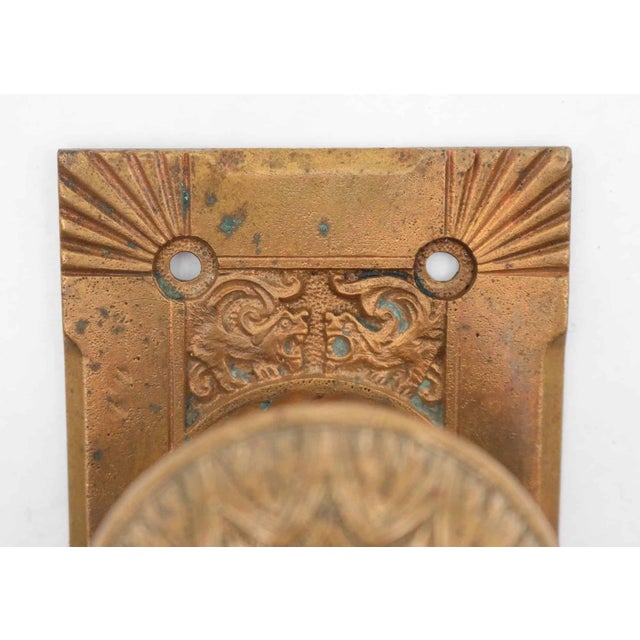 Traditional Antique Corbin Bronze Dummy Door Knob Set For Sale - Image 3 of 7