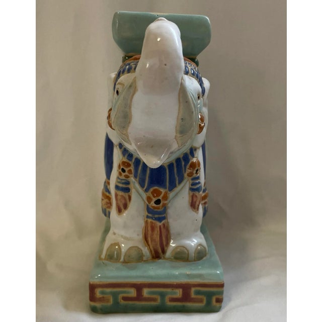 Chinoiserie Vintage Early 20th Century Chinoiserie Elephant Plant Stand For Sale - Image 3 of 6