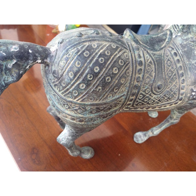 Japanese Japanese Bronze Horse Sculpture For Sale - Image 3 of 5