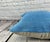20 x 20 Hemp Pillow Turkish Cushion Natural Sky Blue Pillow Cushion Cover For Sale - Image 4 of 4