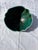 Dark Green Vintage 1970s Tony Evans Signed Raku Pottery Centerpiece Bowl – Iridescent Peacock & Copper Luster (#73) For Sale - Image 8 of 12