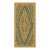 1880s Antique Multicolor Medallion Folk Art Cotton American Hooked Carpet Rug For Sale