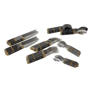 Mid-Century Swedish Viktor Cutlery Service from Gense, 1970s, Set of 47 For Sale