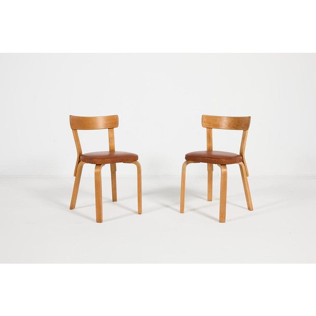 Brown Chairs from Alvar Aalto, 1930s, Set of 2 For Sale - Image 8 of 9