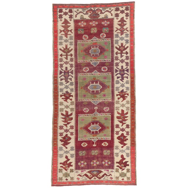 Vintage Turkish Oushak Rug, 05'04 X 11'04 For Sale - Image 10 of 10