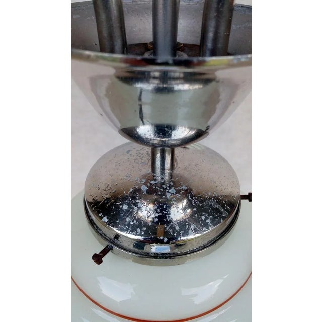 Metal Vintage Art Deco Chandelier For Sale - Image 7 of 18