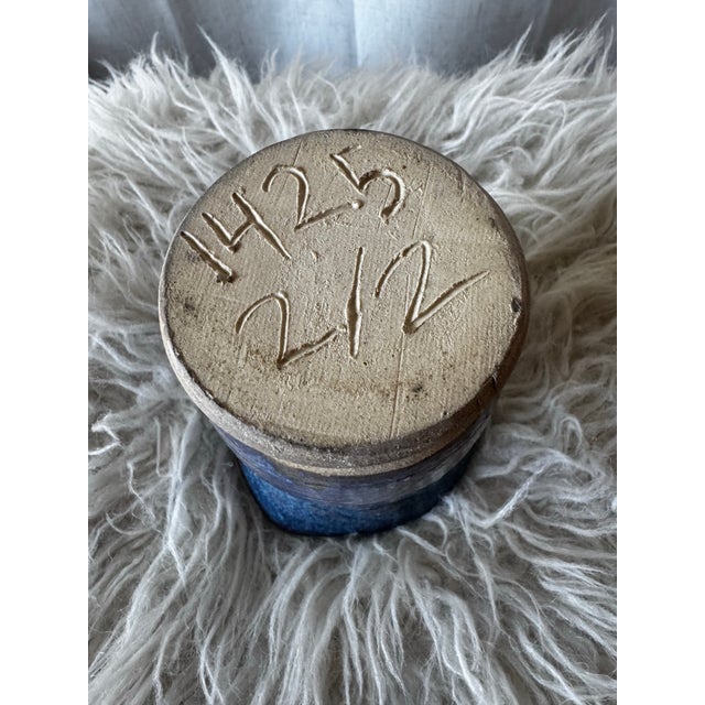 Vintage Studio Pottery Vase, Hand Form - Heart Shape, Signed For Sale - Image 9 of 12