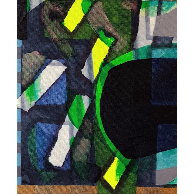 Max Manning “Untitled (CVS175)” Contemporary Pink, Green, & Teal Geometric Abstract Painting, 2020 For Sale In Houston - Image 6 of 8