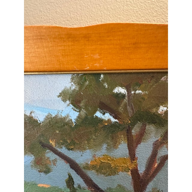 Vintage Framed Plein Air California Landscape Oil Painting For Sale - Image 9 of 13