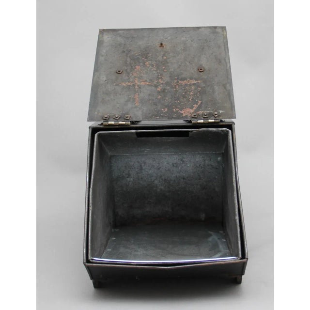 Metal 19th Century Metal Coal Box For Sale - Image 7 of 11